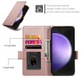 thumbnail image 4 of For Google Pixel 11 / Pixel 11 Pro Wallet Case Flip Card Holder,PU Leather Side Buckle Magnetic Frosted Cover,Rose gold, 4 of 7