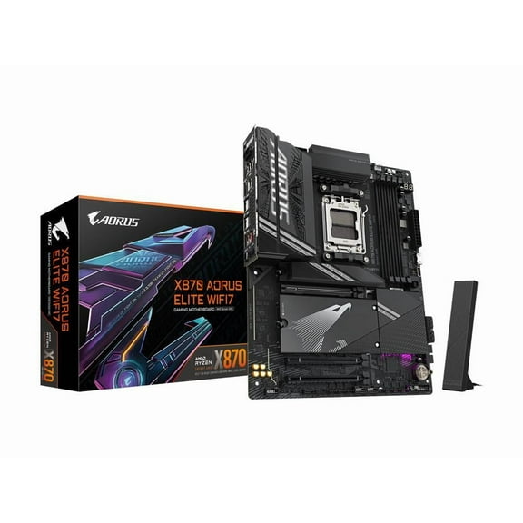 Aorus X870 ELITE WIFI7 Gaming Desktop Motherboard - AMD X870 Chipset - Socket AM5 - ATX (x870aoruselitewifi7)