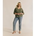 thumbnail image 6 of Terra & Sky Women's Plus Thermal Henley Top, Available in 1 and 2-Pack, Sizes 0X-5X, 6 of 6