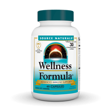 Source Naturals Wellness Formula Bio-Aligned Vitamins & Herbal Defense for Immune System Support - Dietary Supplement & Immunity Booster - 60 Capsules
