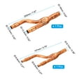 thumbnail image 2 of Conjunto de tubo en Y de refrigeración Uxcell 22T, unión en Y de cobre, adecuado para sistema de aire acondicionado central, 1 conjunto, 2 of 5