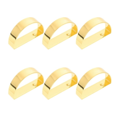 

6Pcs Simple Design Napkin Rings Lovely Napkin Rings Unique Napkin Buckle for Party