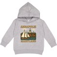 thumbnail image 2 of Inktastic Annapolis Maryland Scenic Sailboat Illustration Toddler Hoodie, 2 of 4