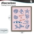 thumbnail image 4 of Stupell Industries Contemporary Meet Me By The Sea Brown Floating Frame Canvas Art, 25 x 31, by The Prints Vibe, 4 of 8
