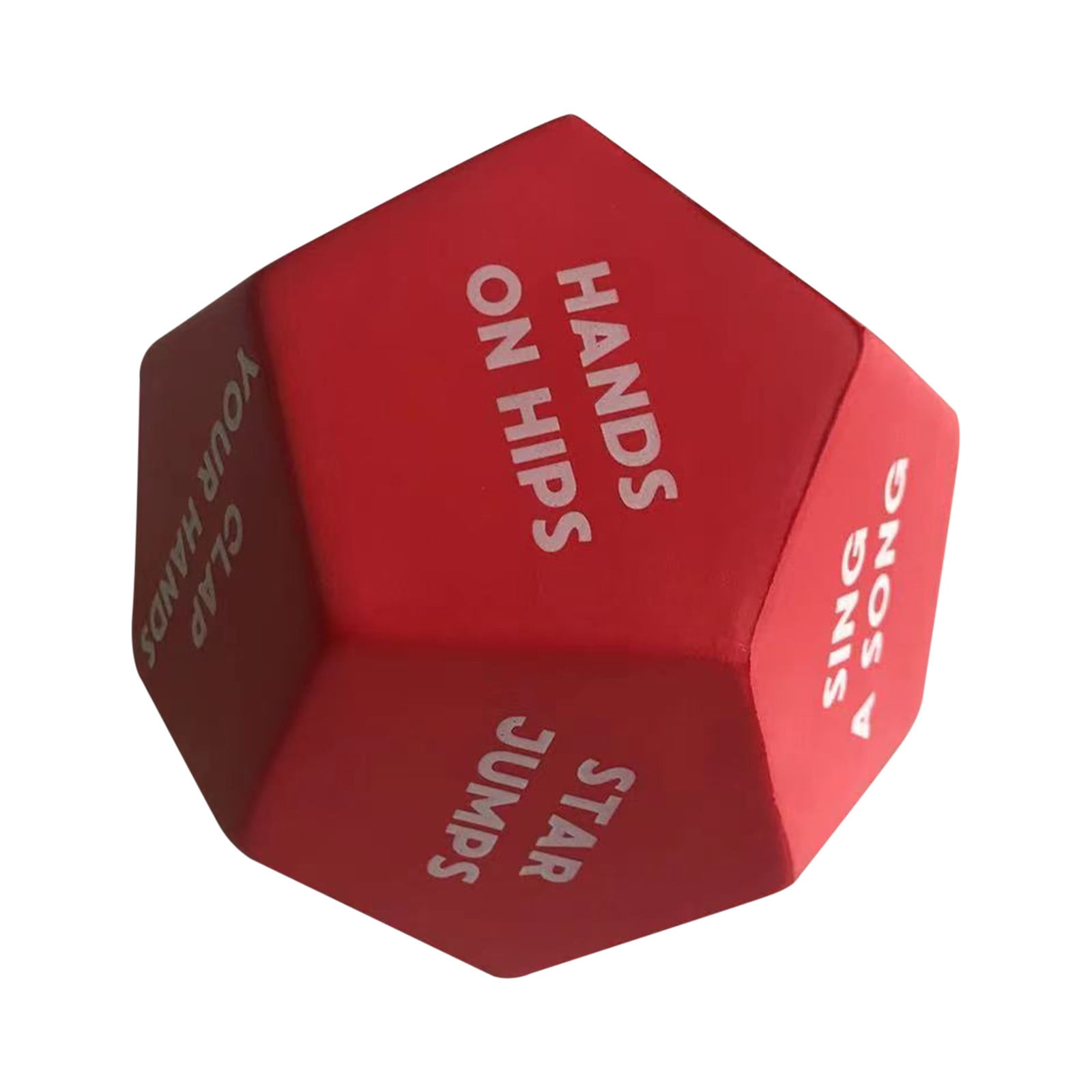 Daisyyozoid 10cm 12 Face Body Yoga Exercise Fitness Dice Pressure