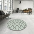 thumbnail image 3 of Ahgly Company Indoor Rectangle Contemporary Silver Gray Trellis Area Rugs, 5' x 8', 3 of 6