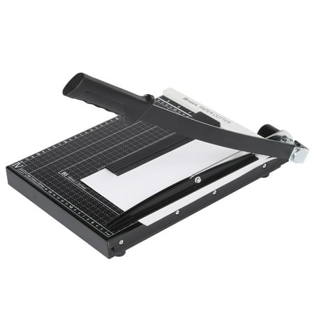 Base 12 Cut Double2C Paper C utter A4 Paper Trimmer Photo Guillotine Craft Machine with Heavy Duty Gridded Base 12'' Cut Length and 12 Sheet Capacity for Home Office ()