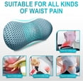 thumbnail image 6 of Lumbar Support Pillow for Office Chair, Memory Foam Lumbar Pillow for Lower Back Pain Relief (Blue), 6 of 14