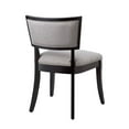 thumbnail image 5 of Side Dining Chair, Set of 2, Light Grey Gray, Fabric, Kitchen Cafe Bistro Hospitality Restaurant, Modern Contemporary HB33425, 5 of 8