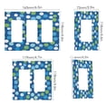 thumbnail image 2 of Yayeee Rocker Switch Wall Plate 3-Gang 6.5"x4.6" Home Decorative Outlet Cover, Blue Dots, 2 of 6