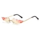 thumbnail image 2 of Gafas de sol de llama, moda personalizada, gafas de sol de plumas, gafas de fiesta de metal, 2 of 5