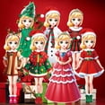thumbnail image 4 of Muñecas magnéticas para vestir Kidcraft, ayudante de Papá Noel y princesa elfa, 4 of 8