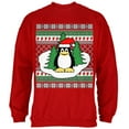 thumbnail image 1 of Penguin sur Glace Chandail de Noël Laid pour Hommes, 1 of 1