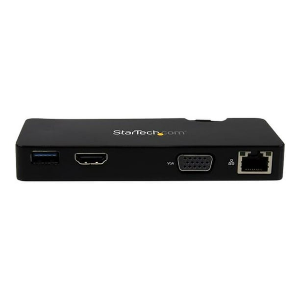 StarTech USB3SMDOCKHV Travel Docking Station for Laptops HDMI or VGA