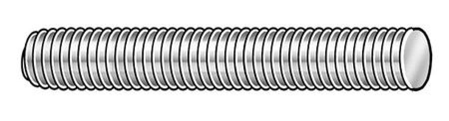 Stainless 304 Small Parts 56044 Threaded Rod 7/16-20-1