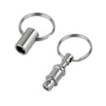 thumbnail image 3 of Zshan 12 Pack Quick Release Key Ring with Double Split Ring Bulk Detachable Silver, 3 of 5