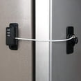 thumbnail image 3 of Refrigerator Lock (2 Pack), Heavy Duty Combination Fridge Lock, for Fridge, Cabinets, Drawers, Window and Child Safety Cabinet Lock, Strong Non-Marking Adhesive No Drilling, 3 of 6