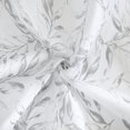 thumbnail image 6 of Jennifer Sheer Botanical Print Grommet Curtain Panel 52" x 84" in Grey, 6 of 6