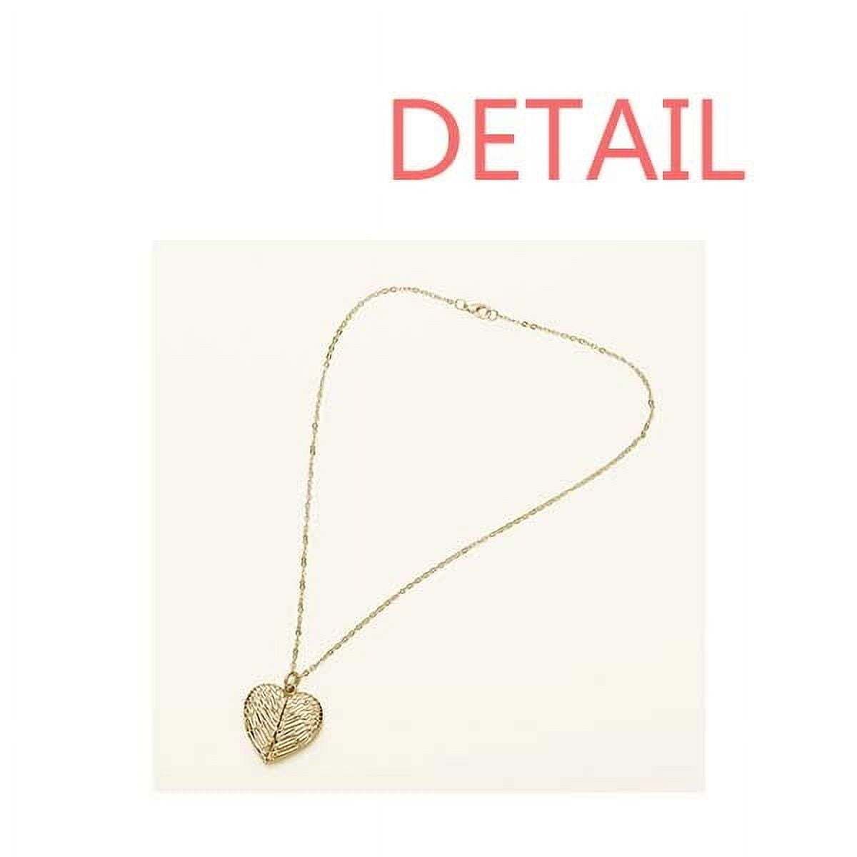 China Sports Track Field Highjump Folded Wings Peach Heart Pendant Necklace
