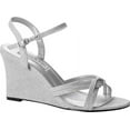 thumbnail image 2 of touch ups women's buffy wedge sandal, silver, 11 m us, 2 of 2