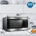 Danby DBMW0924BBS 0.9 Cu.Ft. CounterTop Microwave In Black Stainless