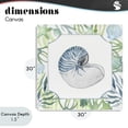 thumbnail image 4 of Stupell Industries Contemporary Seaweed & Seashells Aquatic Canvas Art, 30 x 30, by Janet Tava, 4 of 8
