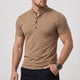 thumbnail image 1 of Ceisia Men's Slim Fit Mandarin Collar Henley Shirts, Stretchy Breathable Short Sleeve 4-Button Placket T-Shirts for Casual & Daily Wear Gifts, 1 of 6