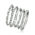 thumbnail image 3 of Ross-Simons Sterling Silver Jewelry Set: 5 Stackable Rings, Women's, Adult, 3 of 6