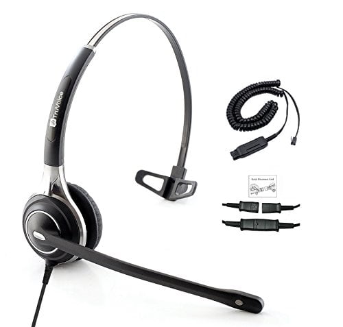 Premium Single Ear Headset with Ultra Noise Canceling MIC & HIS Cable