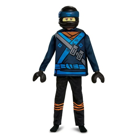 Disguise Jay Lego Ninjago Movie Deluxe Costume, Blue, Medium