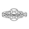 thumbnail image 5 of 14K White Gold Ring Band Themed Ladies Celtic Knot, Size 7, 5 of 5