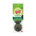 thumbnail image 2 of Metal Scrubbing Pads 2 1/2" x 2 3/4", Stainless Steel, Silver, 3/Pk, 8 Pks/CT, 2 of 8