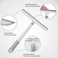 thumbnail image 3 of Jinsinto Shower Squeegee, 360rotating Extended Handle Multipurpose Silicone Squeegee With For Shower, Bathroom, Mirror, 3 of 5