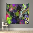 thumbnail image 2 of Splatoon Wall Tapestry Cartoon Poster Wall Hanging Tapestry for College Dorm Living Room Bedroom Decoration 59x59 Inch, 2 of 7