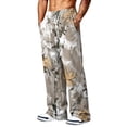 thumbnail image 6 of Camo Sweatpants for Men Baggy Joggers Open Bottom Pockets Elastic Waist Casual Athletic Lounge Pants, 6 of 6
