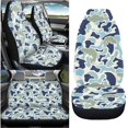 thumbnail image 5 of Qpednta Car Seat Covers Sets Fish Camo Blue Front Seats and Rear Bench Cover Protector Easy to Install Breathable Seat Cover Easy to Install Accessories Auto Trucks Van SUV, 5 of 7