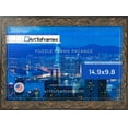 thumbnail image 2 of ArtToFrames 14.9x9.8 Inch - 38x25 CM Gold Puzzle Frame for 100 piece Puzzles.2.63 Inch Custom Wood Puzzle Frames, Antique Gold - Comes with Regular Glass, 2 of 5