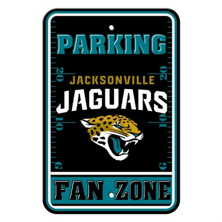 FREMONT DIE Inc Jacksonville Jaguars Plastic Parking Sign - Fan Zone Plastic Parking Sign - Fan Zone