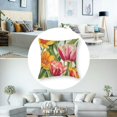 thumbnail image 5 of Spring Tulips Pillow Cover  Farmhouse Floral Bloom Throw Pillowcase Spring Summer Outdoor Decorative Cushion Case for Sofa Couch Home Bed Decorations, 5 of 7