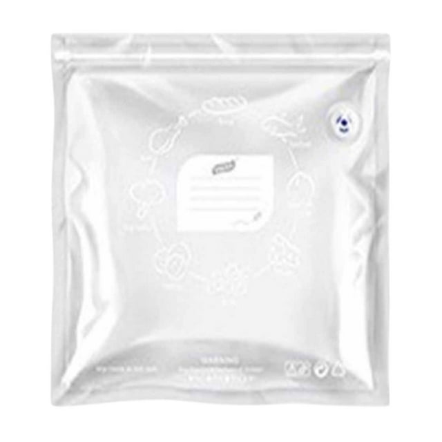 Btomtd Sac Alimentaire sous Vide Distributeur Spécial Sac de Congélation Sac Frais de Qualité Alimentaire Sac Auto-Scellant pour Aliments Cuits à la Maison, Transparent