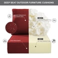 thumbnail image 6 of Jentlehouse 22''×24''×6'' Outdoor Deep Seat Cushions Set of 2,Water,UV & Fade Resistant High-Resilience Chair Cushion for Patio Furniture Chair Couch, 6 of 11