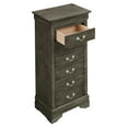 thumbnail image 6 of Glory Furniture Louis Phillipe 7-Drawers Bedroom Lingerie Chest in Gray, 6 of 8