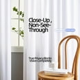 thumbnail image 3 of czcpp-Privacy White Sheer Curtains That Let Light in, Rod Pocket Semi Sheer Privacy Curtains 95 inch Length 2 panels, Soft Velvet Opaque Privacy Draps for Windows Living Room Bedroom French Doors (52, 3 of 4
