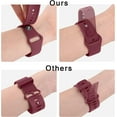 thumbnail image 4 of KOMI Silicone Band for T-Mobile SyncUP Kids Watch, Soft Waterproof SyncUP Kids Watch Band Sport Straps Replacement for Boys and Girls, Breathable & Washable Wine Red, 4 of 8
