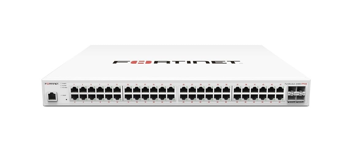 FortiSwitch 248DFPOE Switch 48 Network, 4 Expansion Slot Manageable
