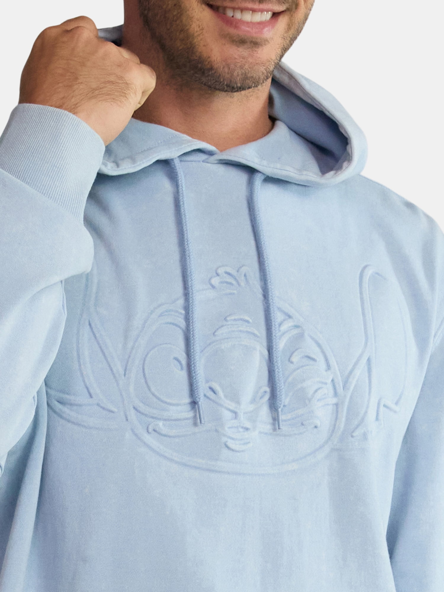 Stitch Men's and Big Men's Graphic Mineral Washed Hoodie with Long Sleeves, Sizes XS-3XL