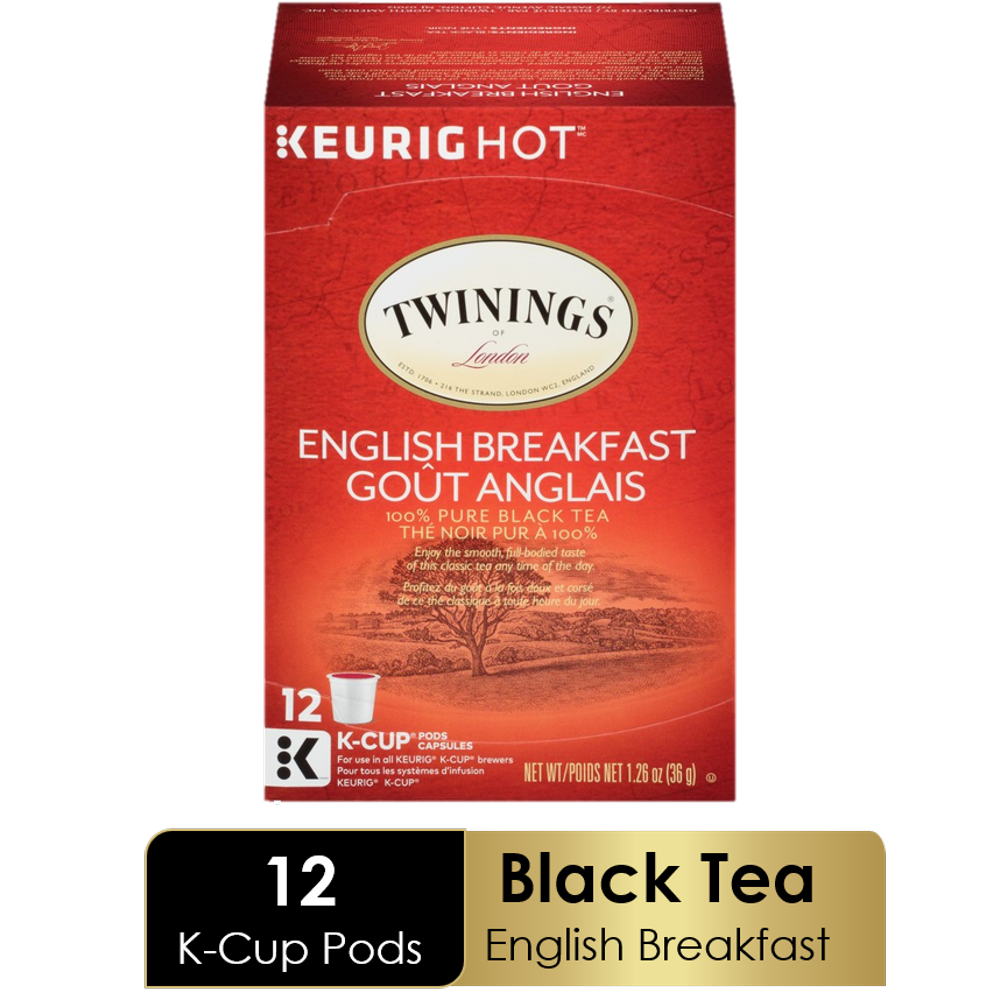 Twinings English Breakfast Keurig Tea Pods, 12 Ct