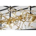 thumbnail image 2 of Design Living 8-Light Black Chandelier With Gold Branch And Clear Crystal Accents, 2 of 6