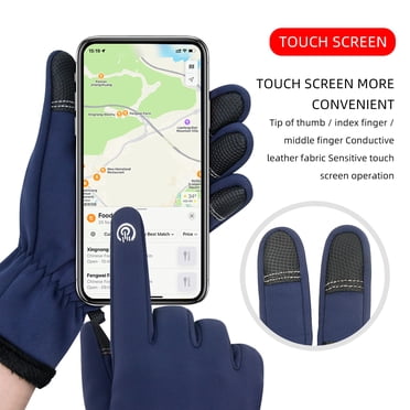 Winter Cycling Gloves Winter Thermal Windproof Gloves – Touchscreen, Anti- Slip, Water-Resistant For Cycling, Skiing & Driving (S-XL) Mens Ski Gloves