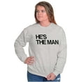thumbnail image 5 of Funny Couples Set She's the Boss Women Plus Size Crewneck Sweatshirt Brisco Brands 4X, 5 of 6
